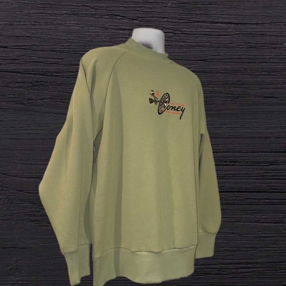 Coney Island Picnic Graphic Sweatshirt Men’s Medium NWT Olive Green - Picture 7 of 13